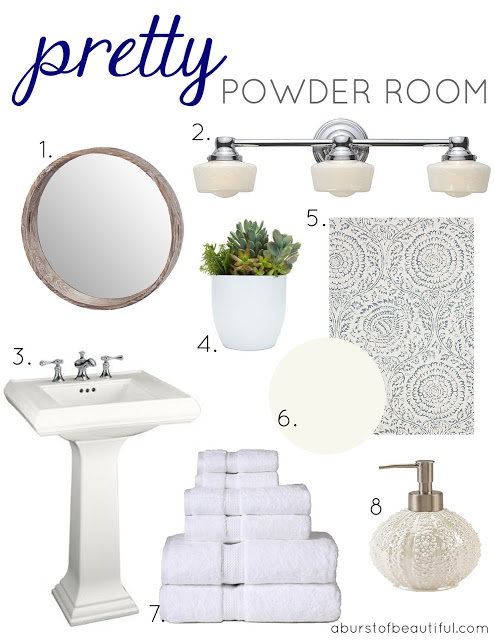 Pretty Powder Room - Nick + Alicia