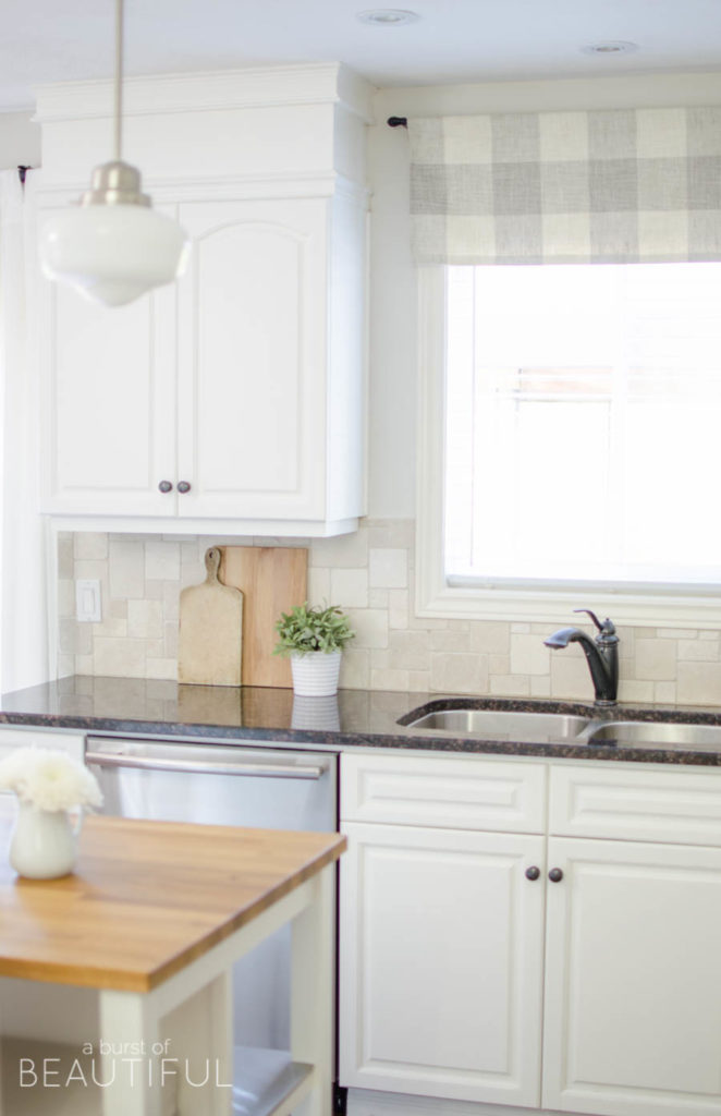 Farmhouse Kitchen Window Valance Tutorial - Nick + Alicia