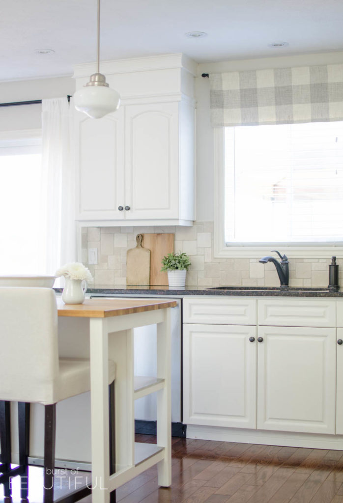 Farmhouse Kitchen Window Valance Tutorial - Nick + Alicia