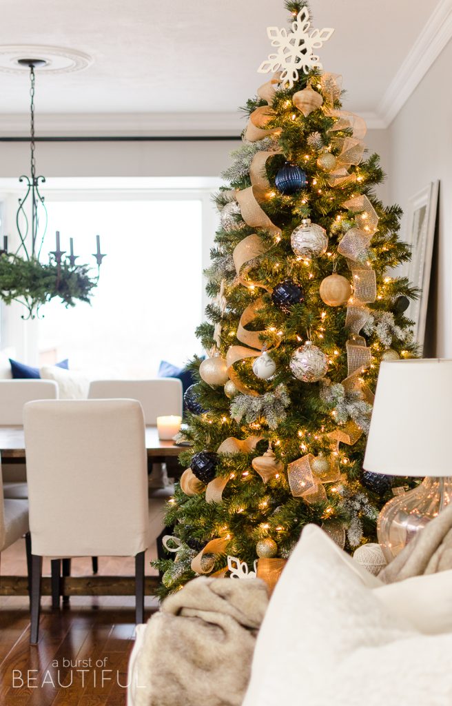 Navy And Gold Christmas Tree - Nick + Alicia