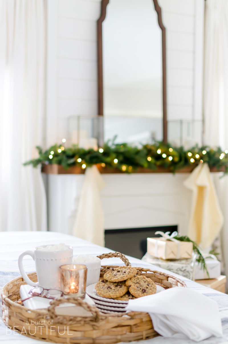 Cozy Neutral Christmas Bedroom - Nick + Alicia