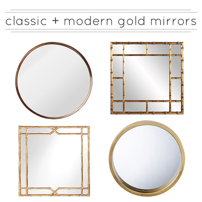 Square gold deals mirrors