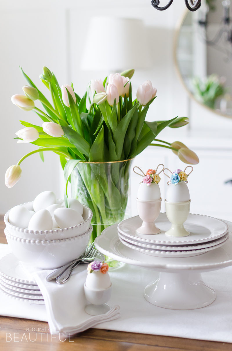 Easter Egg Decorating Idea | Mini Floral Bunny Ears - Nick + Alicia