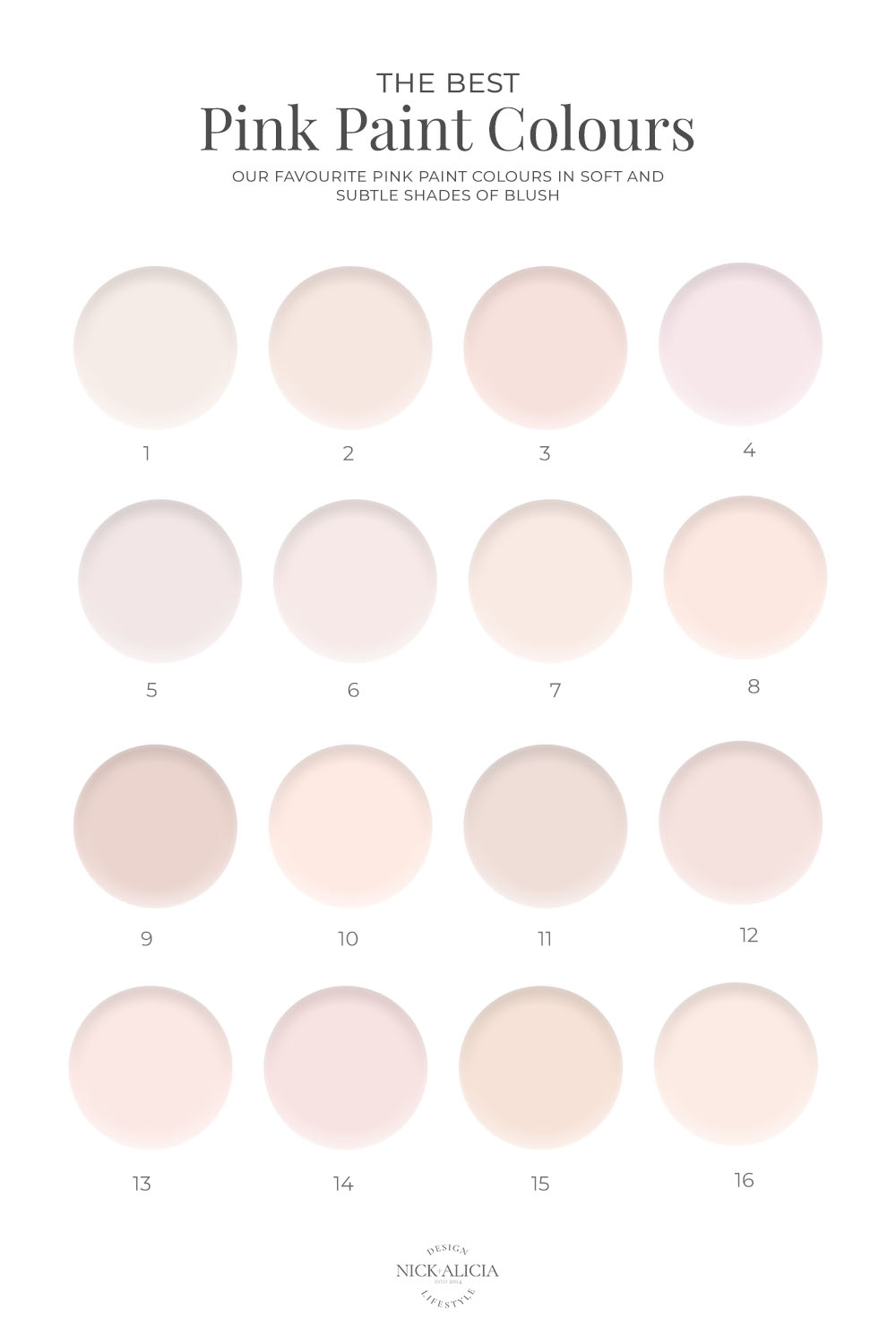 colors to shade with pink tones