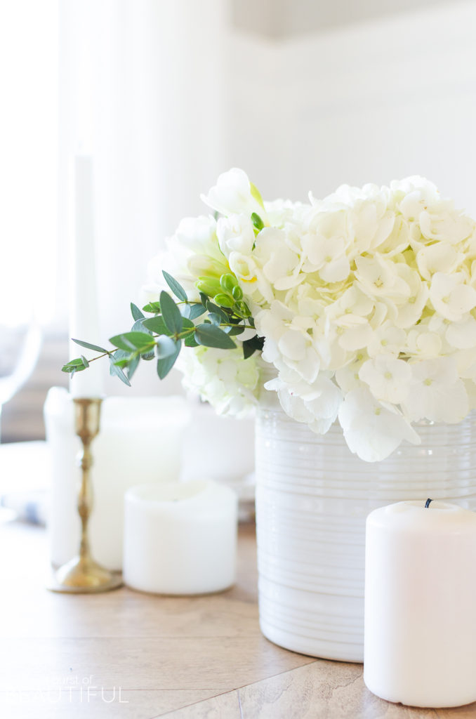 Simple Blue and White Spring Tablescape - Nick + Alicia