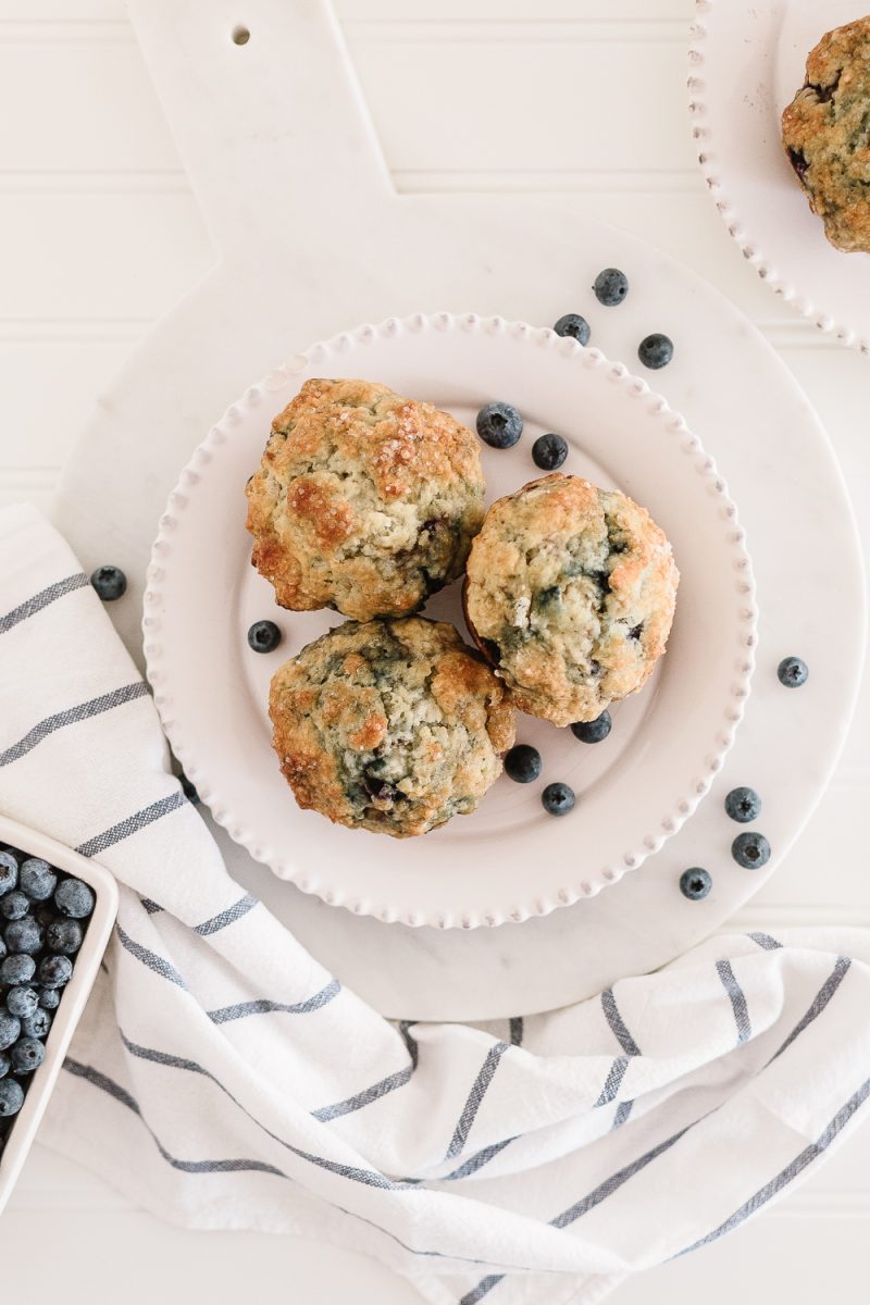 Light And Fluffy Blueberry Banana Muffins - Nick + Alicia