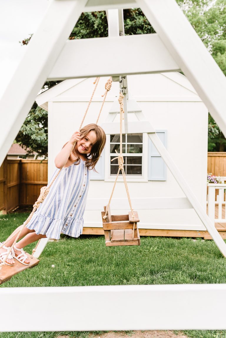 Simple Wooden Swing Set Plans - Nick + Alicia