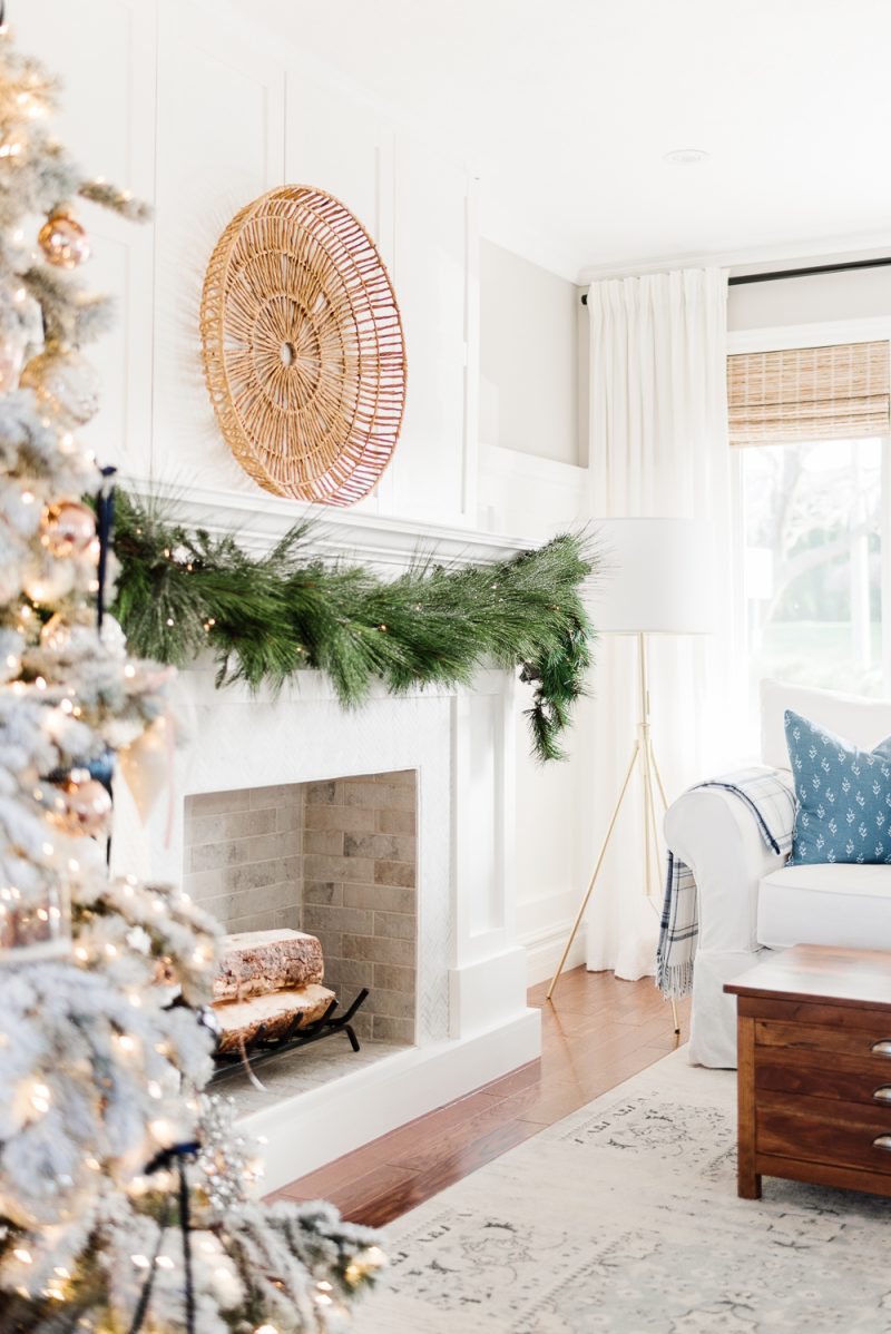 Step by Step Guide to Hanging Garland on a Mantel - Nick + Alicia