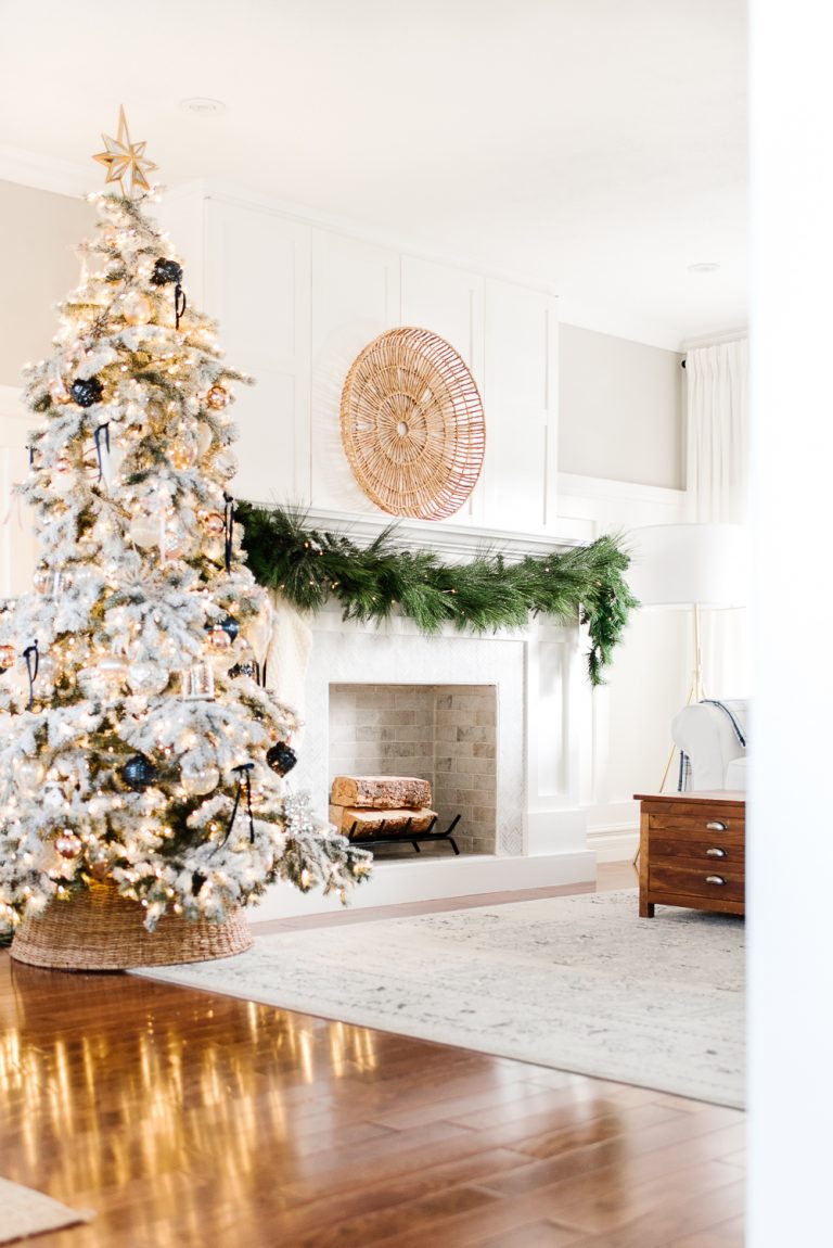 Step by Step Guide to Hanging Garland on a Mantel - Nick + Alicia