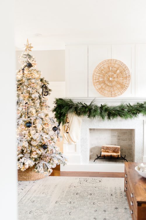 Step by Step Guide to Hanging Garland on a Mantel - Nick + Alicia